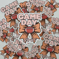 Game Day Girlie Bow Sticker