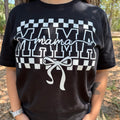 Mama Checkered Bow Graphic Tee