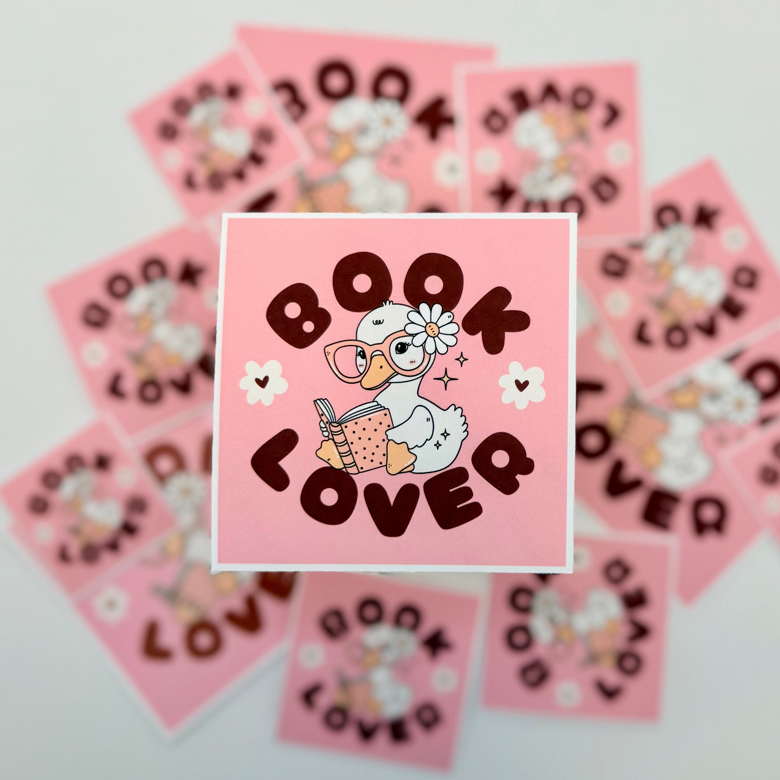 Book Lover Duck Sticker