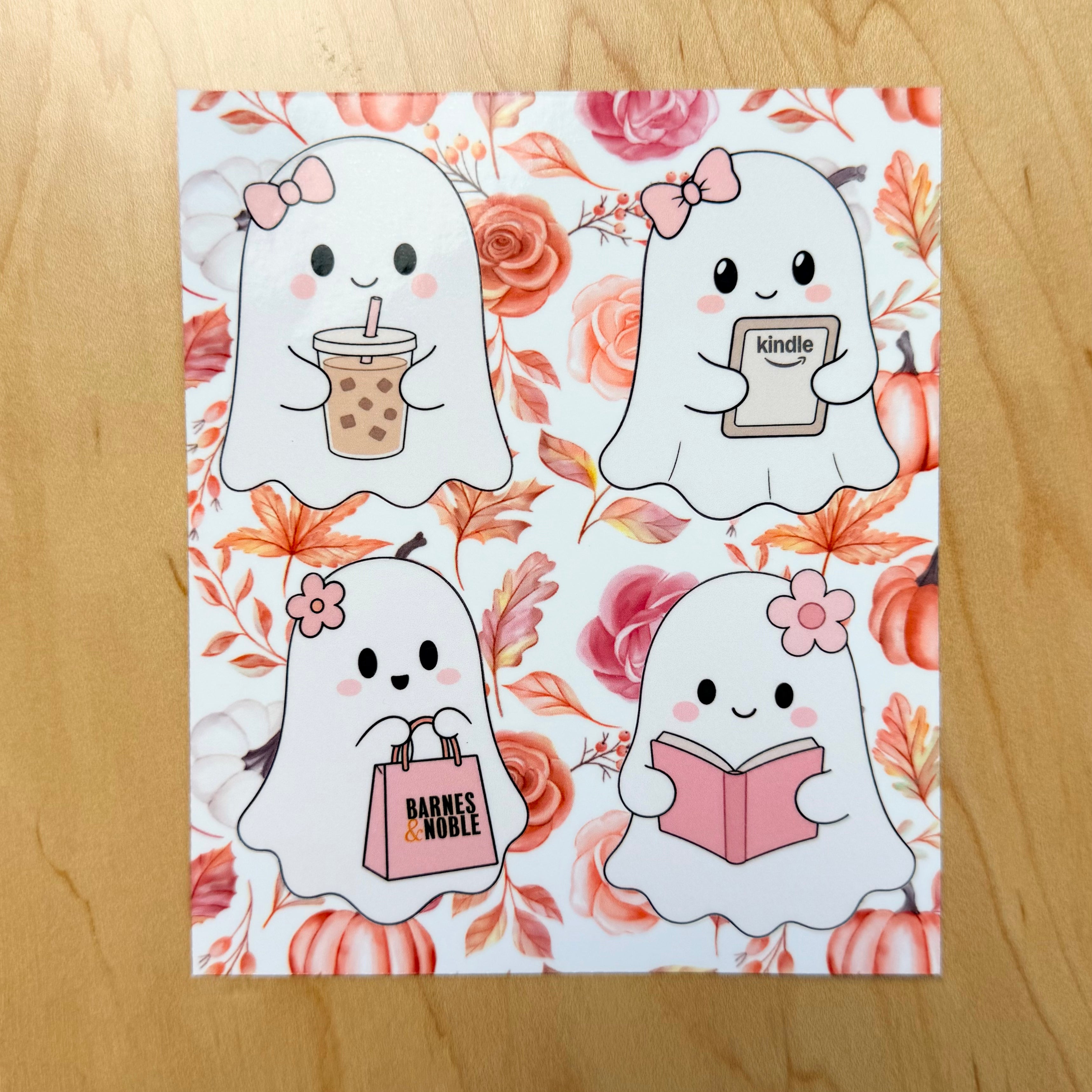 Bookish Ghosties Sticker Sheet