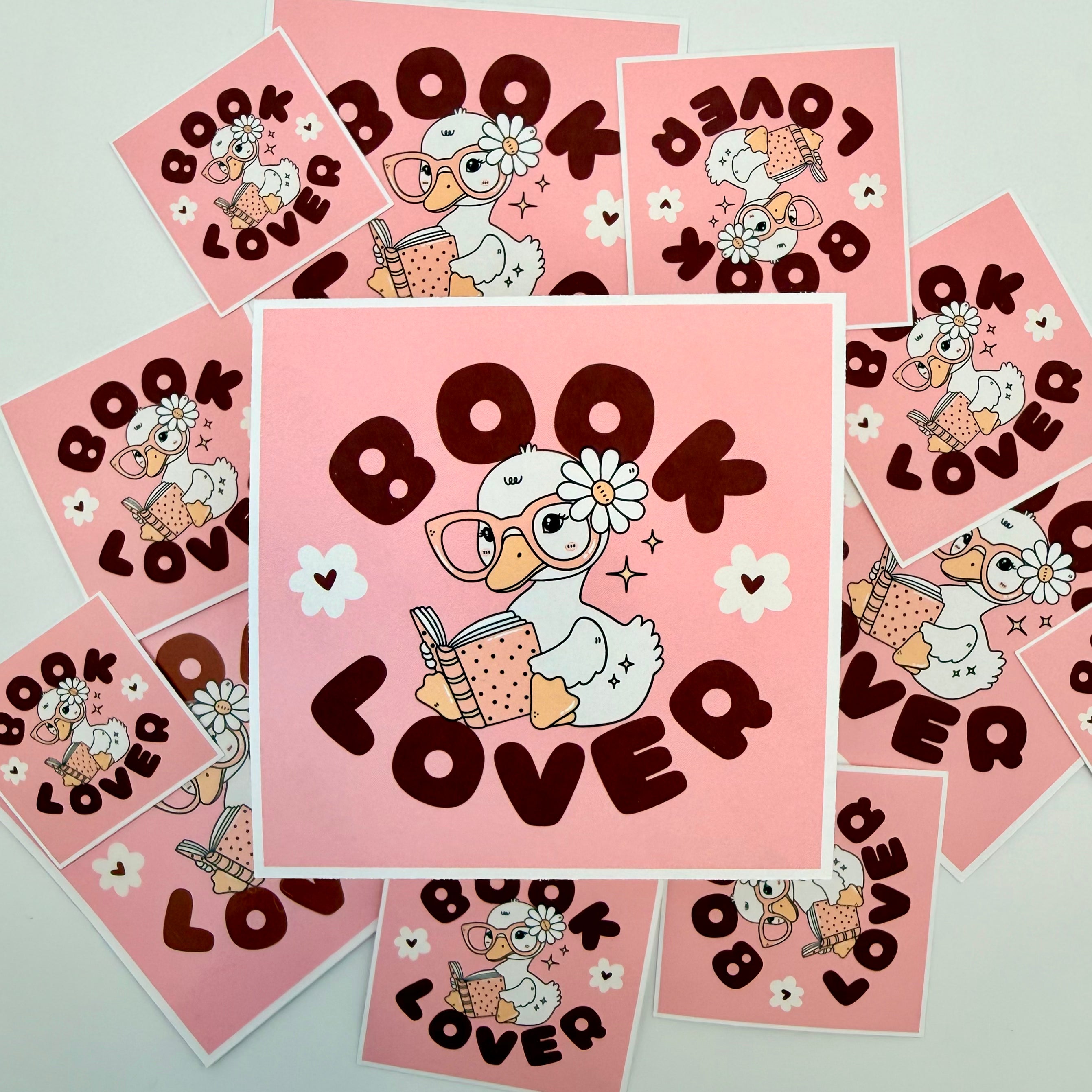 Book Lover Duck Sticker