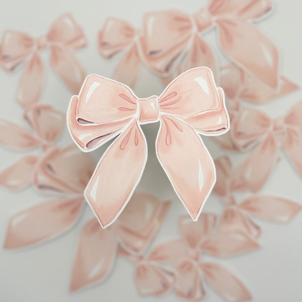 Pink Bow Sticker