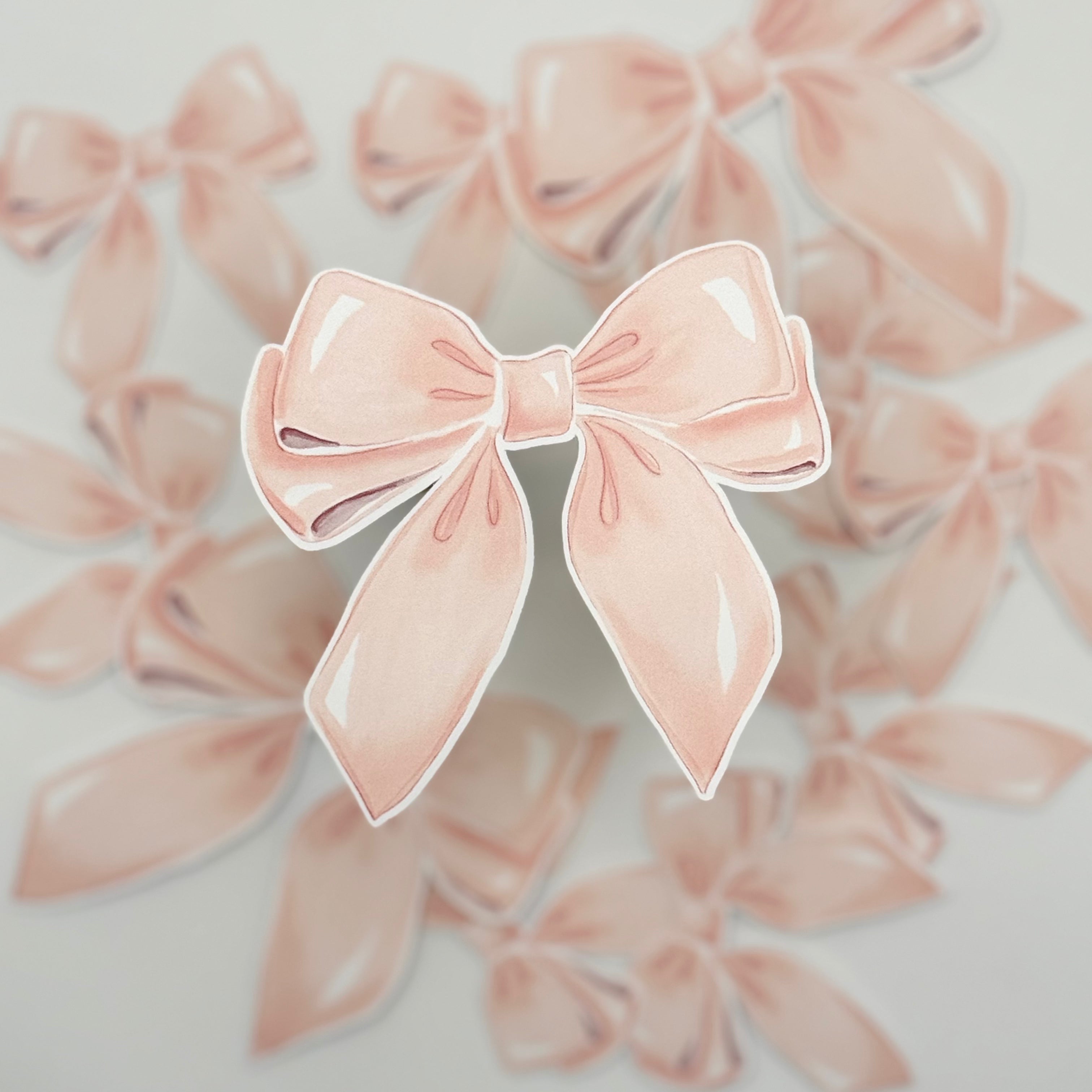 Pink Bow Sticker