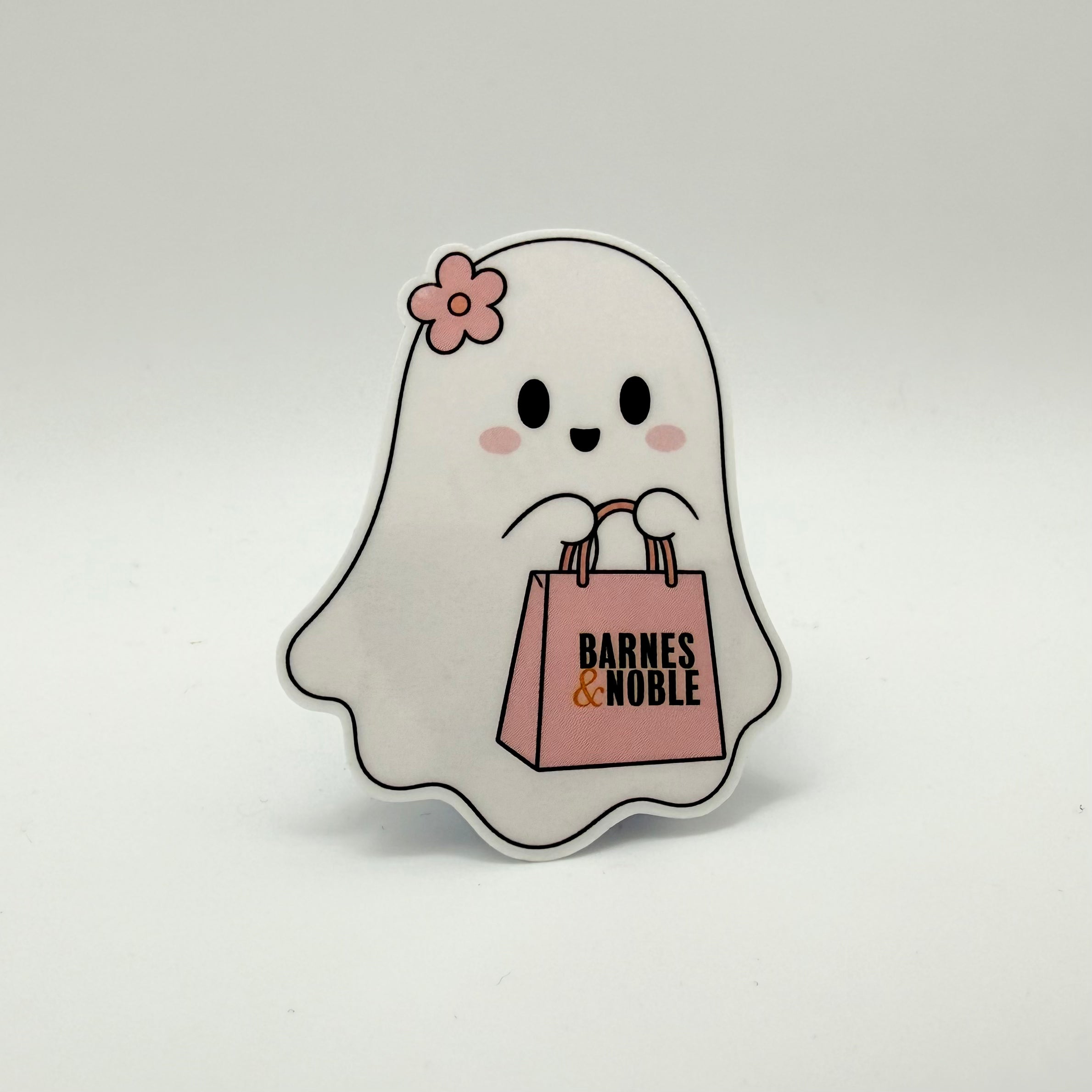 Bookstore Shopping Ghost Sticker