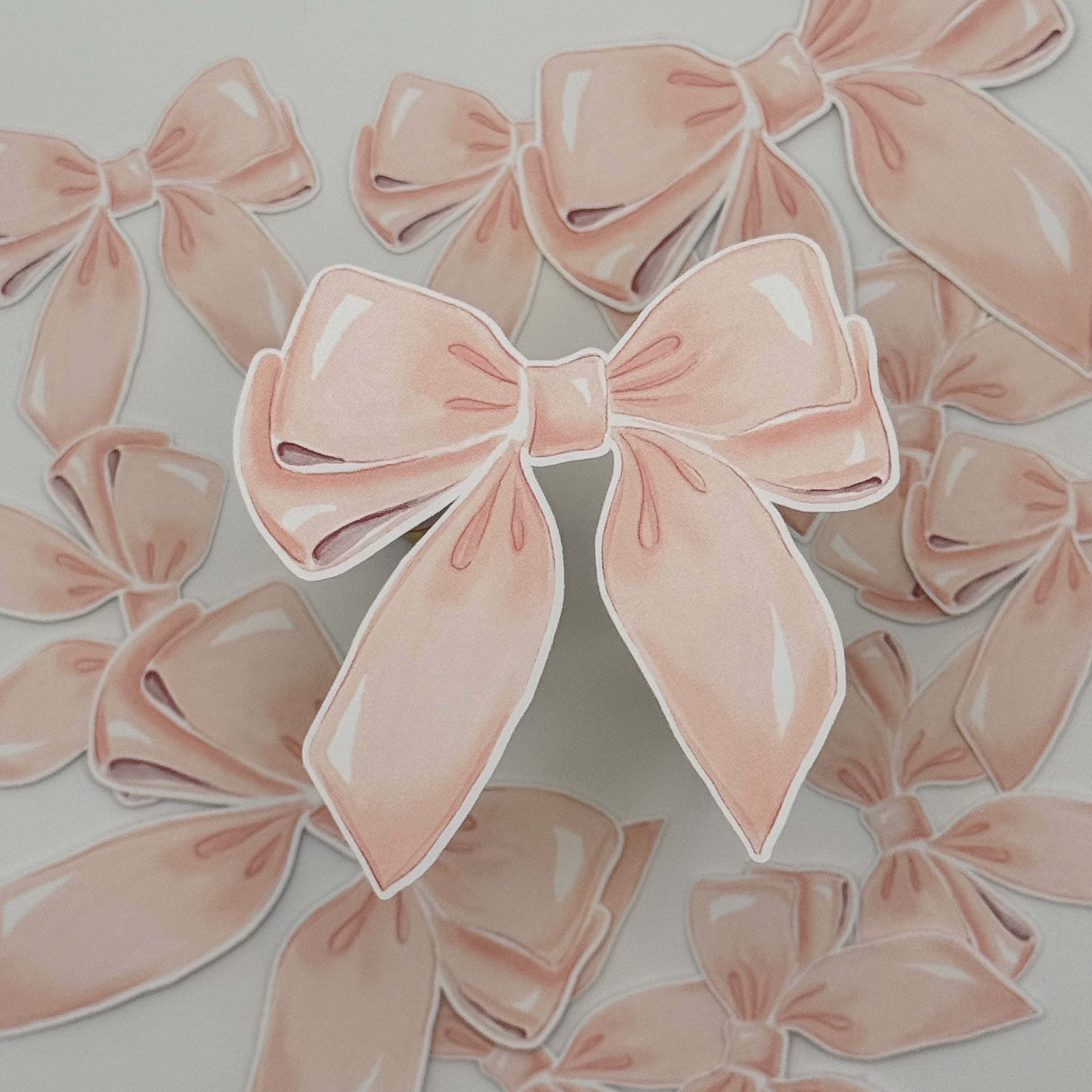 Pink Bow Sticker