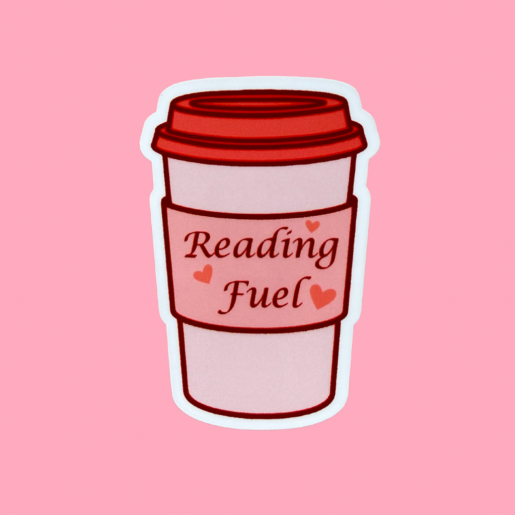 Reading Fuel Coffee Cup Sticker